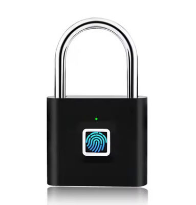 スマートバイオロック 指紋パッドロック 屋外USB充電