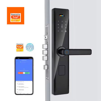 コード RFIDICカード スマートフォンアプリ 解錠 バイオメトリック指紋 スマートロック ツヤ スマートWiFi デジタルドアロック